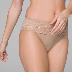 Soma Lace Accent Tan Panty
